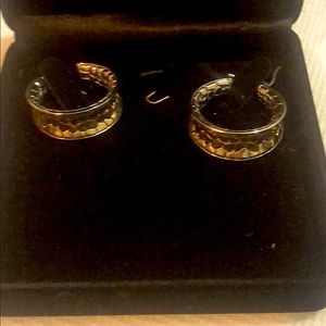 Alligator Gold/Silver design earrings